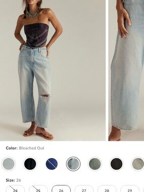 We The Free Light Blue 'Deep Trance' Boyfriend Jeans